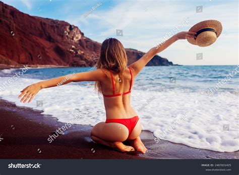 Back View Sexy Woman Bikini Relaxing Stock Photo 2487831425 Shutterstock