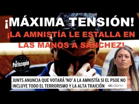 MAXIMA TENSIÓN EN EL PARLAMENTO JUNTS DICE NO Y SÁNCHEZ AMENAZA CON