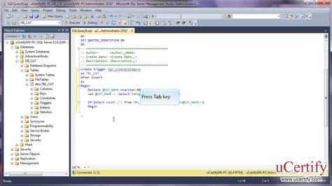 Ms Sql Server 2012 How To Create Triggers Demo Youtube