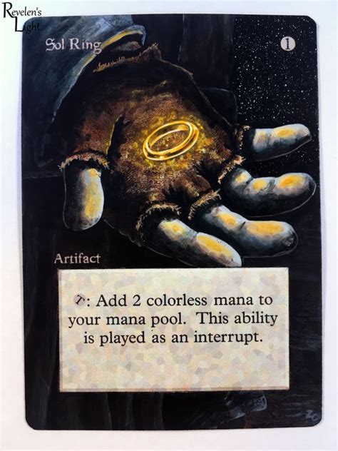 Sol Ring Alter New Art Revelen S Light Alters Mtg Altered Art