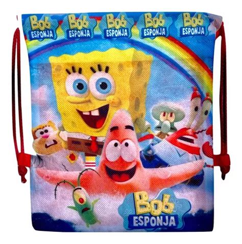 Bob Esponja Morralitos Dulceros Fiesta Bolo Recuerdo En Venta En La