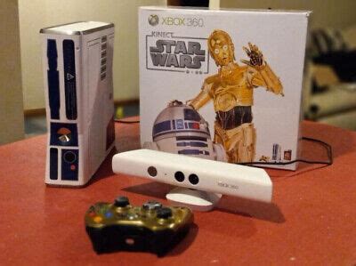 Xbox 360 Star Wars Kinect R2D2 Limited Edition Console Great Condition