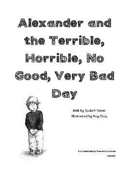 Alexander and the Terrible, Horrible, No Good, Very Bad Day unit