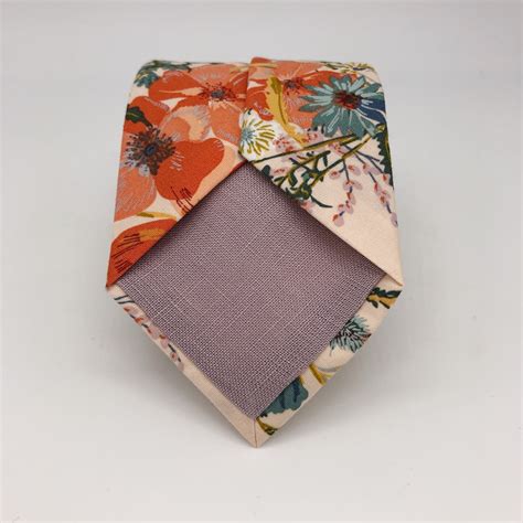 Boho Blooms Tie In Nude Floral Nude Blush Orange Mustard Etsy