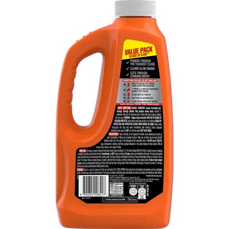 Drano Bathroom Max Gel Drain Cleaner 1 2l Woolworths