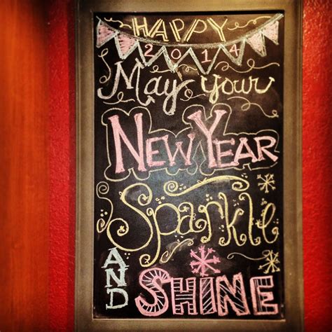 New Years Eve Chalkboard Idea May Your New Year Sparkle And Shine Crafty Diy Crafts