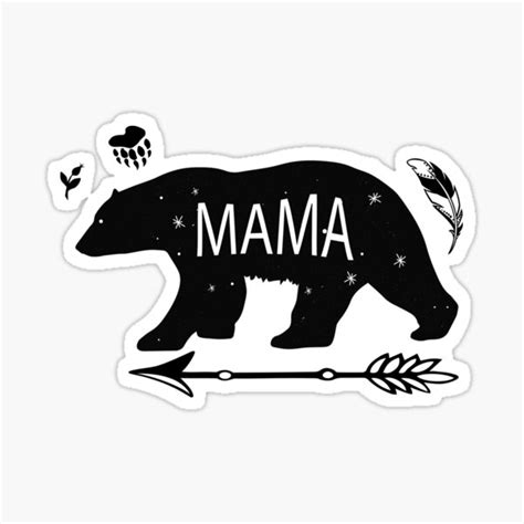 Mama Bear Sticker For Sale By Mohamedprf Redbubble