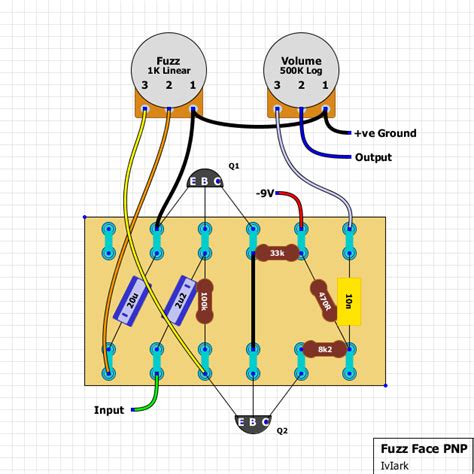 Fuzz Face Schematic Pnp Fuzz Electrosmash Circuits Transisto