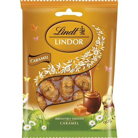 Lindt Caramel Easter Eggs 90g Premium Chocolate