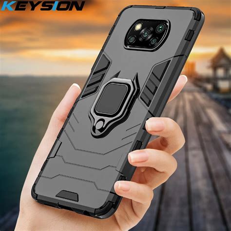 Keysion Shockproof Case For Xiaomi Poco X Gt Nfc M M Pro G F Ring