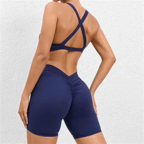 Cross Sexy Scrunch Short Set Para Mulheres Levantamentos Bunda Gin Sio