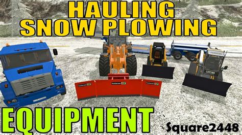 FS17 Hauling Snow Plowing Equipment YouTube