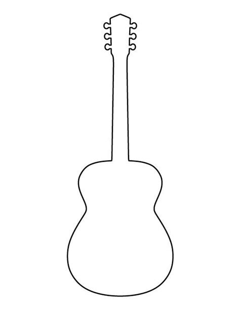 Free Printable Guitar Body Templates