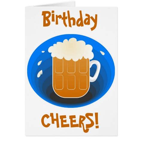 Birthday Cheers Greeting Card Zazzle