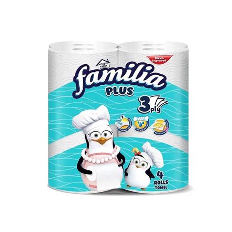 Купить FAMILIA PLUS - БУМАЖНЫЕ ПОЛОТЕНЦА 3 слоя 4 рулона : цена, отзывы ...