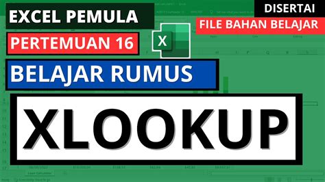 Cara Menggunakan Rumus Xlookup Di Excel Youtube