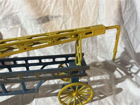 Cast Iron Horse Drawn Water Tower And 3 Horse Drawn Fire Pumper 3941395312