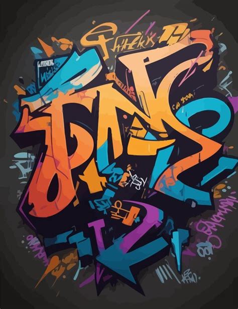 Premium Vector Illustration Of Tshirt Design Of Graffity Text