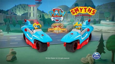 Nickelodeon Paw Patrol Mighty Pups Super Paws Mighty Twins Power Split Vehicle, Unisex Toys ...