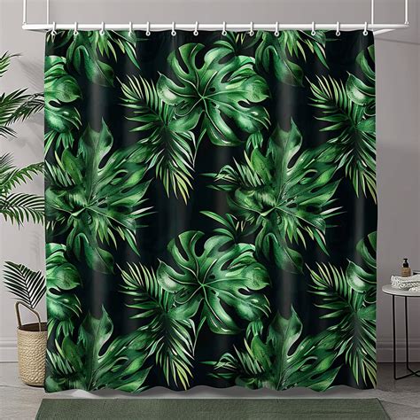 Transform Your Bathroom Oasis With Exotic Charm Tropical Leaves Shower