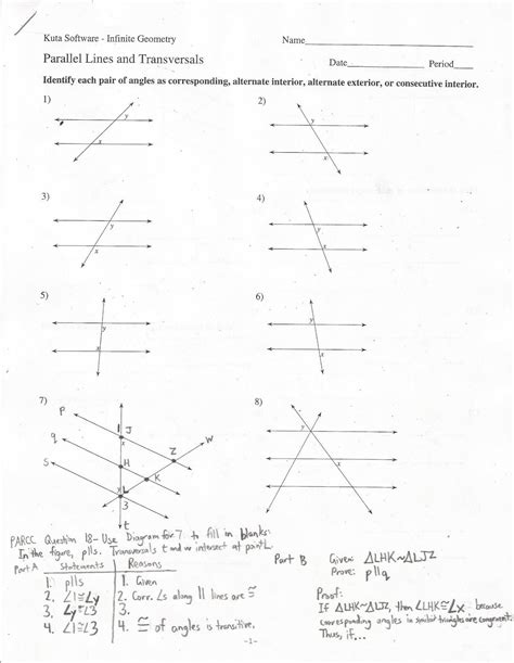 Angle Relationships And Algebra Worksheet Answers