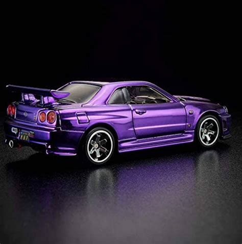 Hot Wheels RLC Nissan Skyline GTR R34 Spectra Flame Purple Inc Etsy