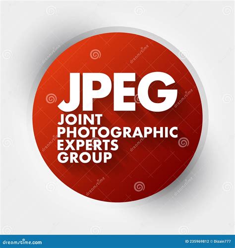 Jpeg Joint Photographic Experts Group Acronym Concept Background