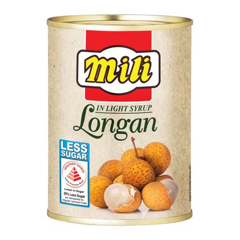 Mili Longans In Light Syrup Case