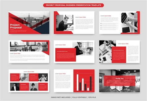 Premium Vector | Project proposal presentation template design and ...