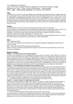 Fiche de révision thème 1 HGGSP terminale THÈME 1 De nouveaux