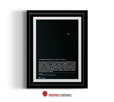 Pale Blue Dot Carl Sagans Inspirational Words In A Printable Poster