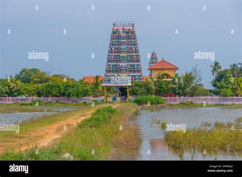 Mankumpan Pillaiyar Kovil At Velanai Island In Sri Lanka Stock Photo