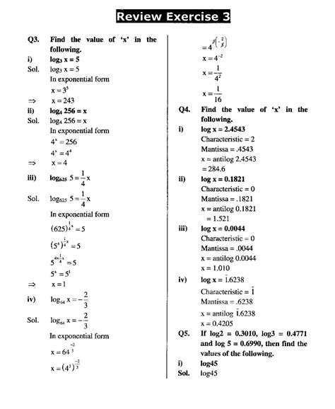 Solution Th Class Math Ch Review Exercise Notes Studypool