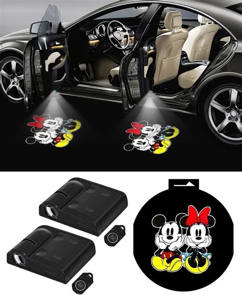 Amazon Pcs Car Door Lights Logo Projector For Mickey And Minnie