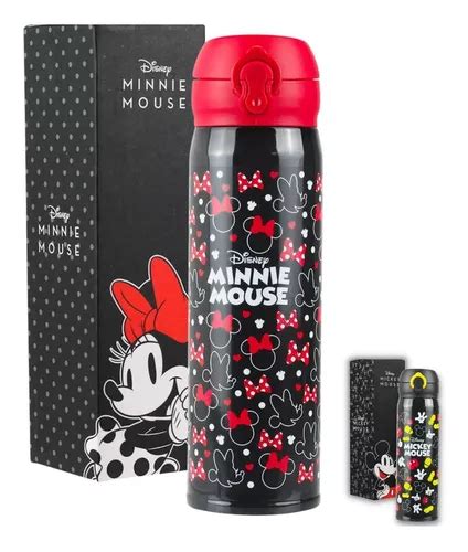 Botella Termo Mickey Black De 400 Ml Disney Cor Minnie MercadoLibre