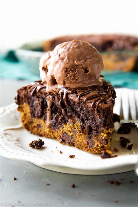 Brownies With Ice Cream On Top