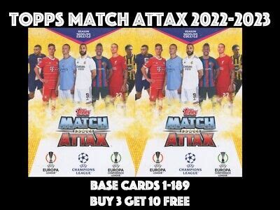 TOPPS MATCH ATTAX Champions League 2022 2023 2022 23 Base Cards 1