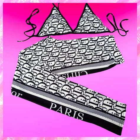 Bikini Top Pants Set Dior Bikini Beach Babe Bikini