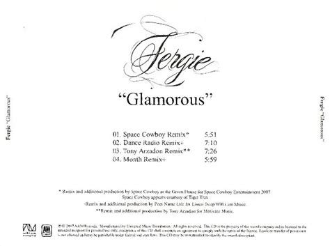 Fergie - Glamorous (2007, CDr) | Discogs