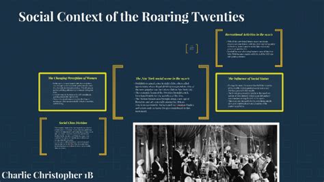 Social Context Of The Roaring Twenties By Charlie Christopher On Prezi