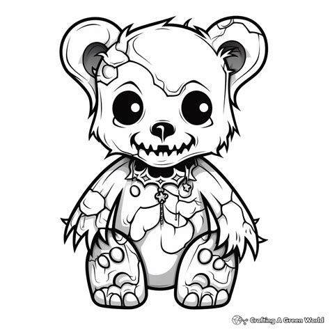 Scary Teddy Bear Drawing