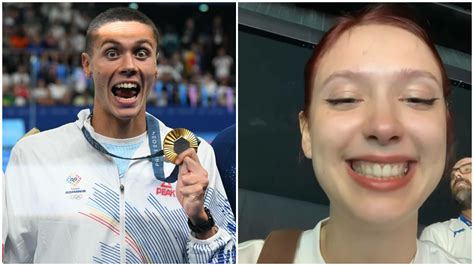 Iubita lui David Popovici e olimpică în replici Ce i a răspuns unui