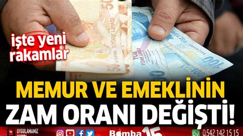 Memur Ve Emeklinin Zam Oran De I Ti Te Yeni Rakamlar Burdur Haber