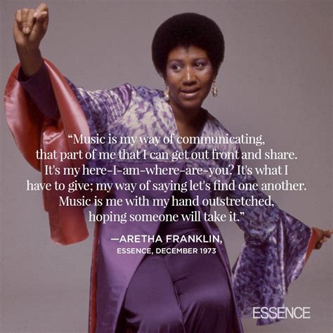 Aretha Franklin quote | Aretha franklin, Music motivation, Rock quotes