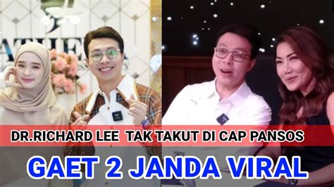 Dr Richard Lee Tak Takut Di Cap Pansos Gaet Inara Rusli Dan Inge