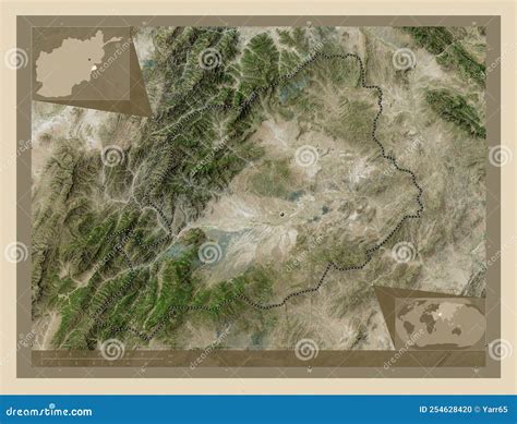 Khost, Afghanistan. High-res Satellite Stock Vector - Illustration of country, nature: 254628420