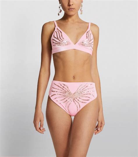 Womens Oceanus Pink Ursula Embellished Bikini Harrods Countrycode