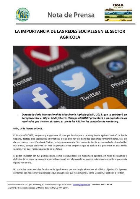 PDF LA IMPORTANCIA DE LAS REDES SOCIALES EN EL LA IMPORTANCIA