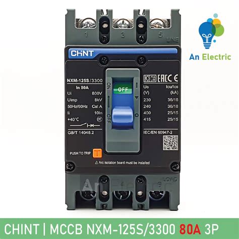 Cầu dao tự động 3 pha 3P 80A 100A 125A MCCB CHINT NXM 125S 3300 giá