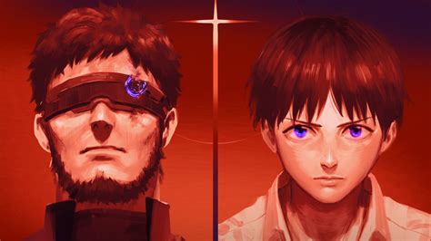 X Resolution Gendo Ikari And Shinji Ikari Hd Neon Genesis